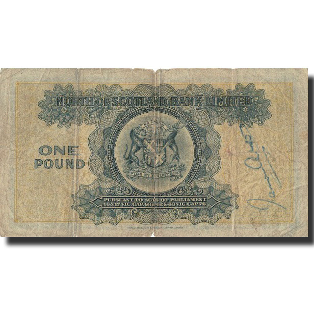 banknote, Scotland, 1 Pound, 1947, 1947-07-01, KM:S644, F(12-15)