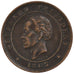 HAITI, 20 Centimes, 1863, KM #41, EF(40-45), Bronze, 8.06