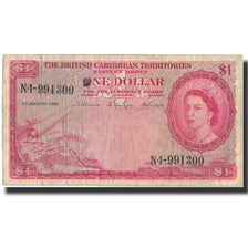 Banknot, Brytyjskie Terytoria Karaibów, 1 Dollar, 1964, 1964-01-02, KM:7c