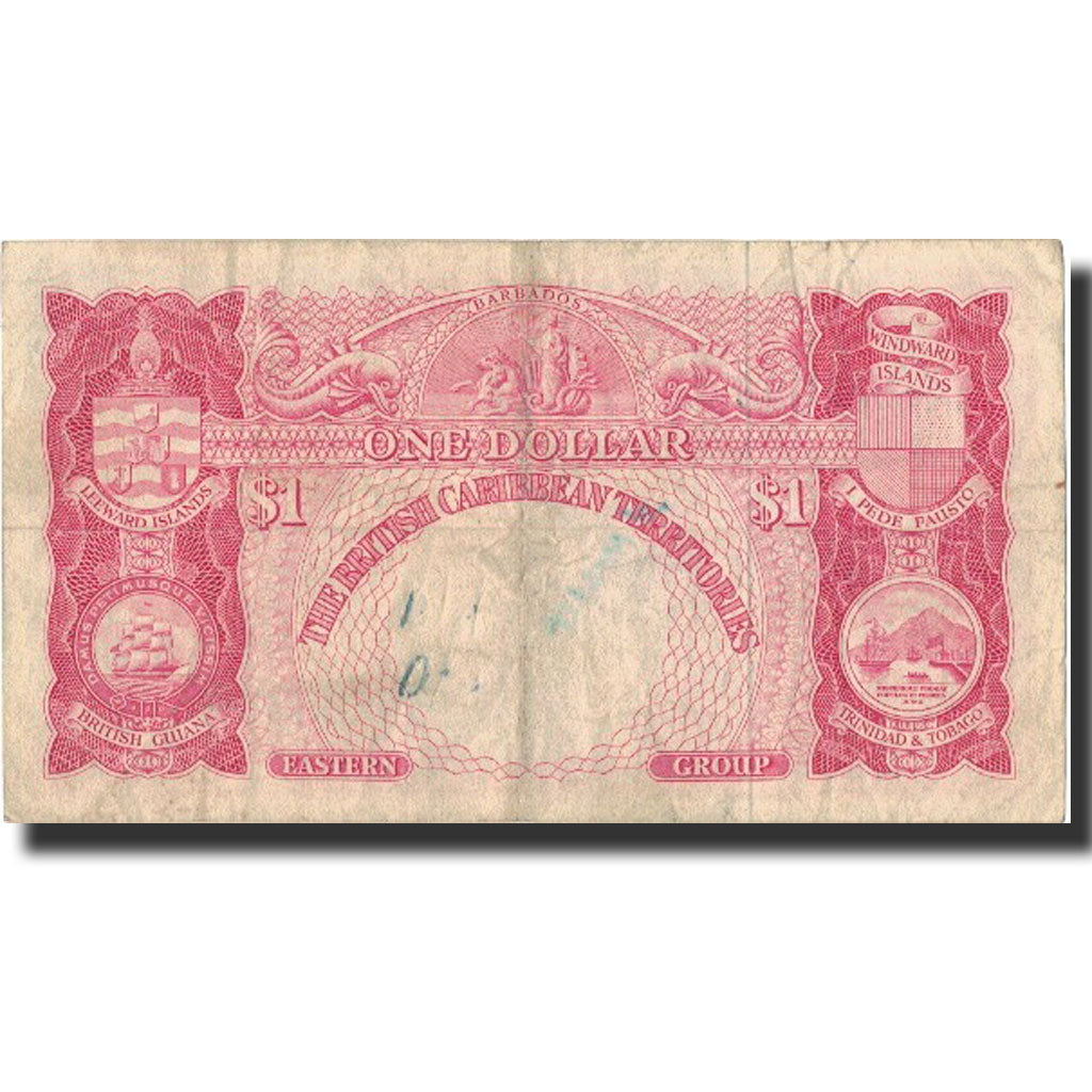 Banknote, British Caribbean Territories, 1 Dollar, 1964, 1964-01-02, KM:7c