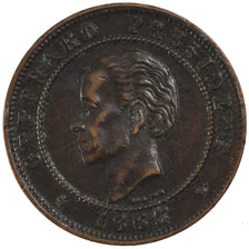 Munten, Haïti, 20 Centimes, 1863, ZF+, Bronze, KM:41