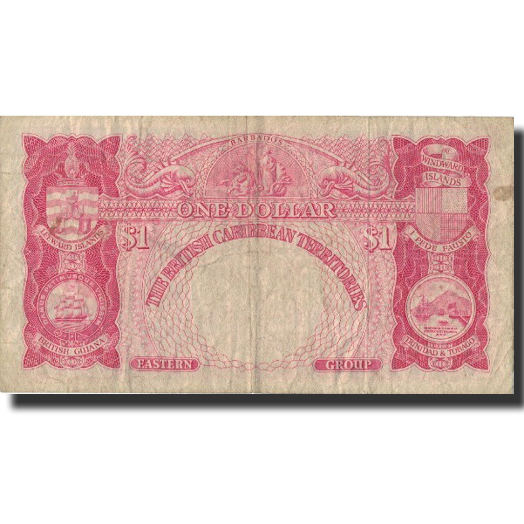 Banknote, British Caribbean Territories, 1 Dollar, 1962, 1962-01-02, KM:7c