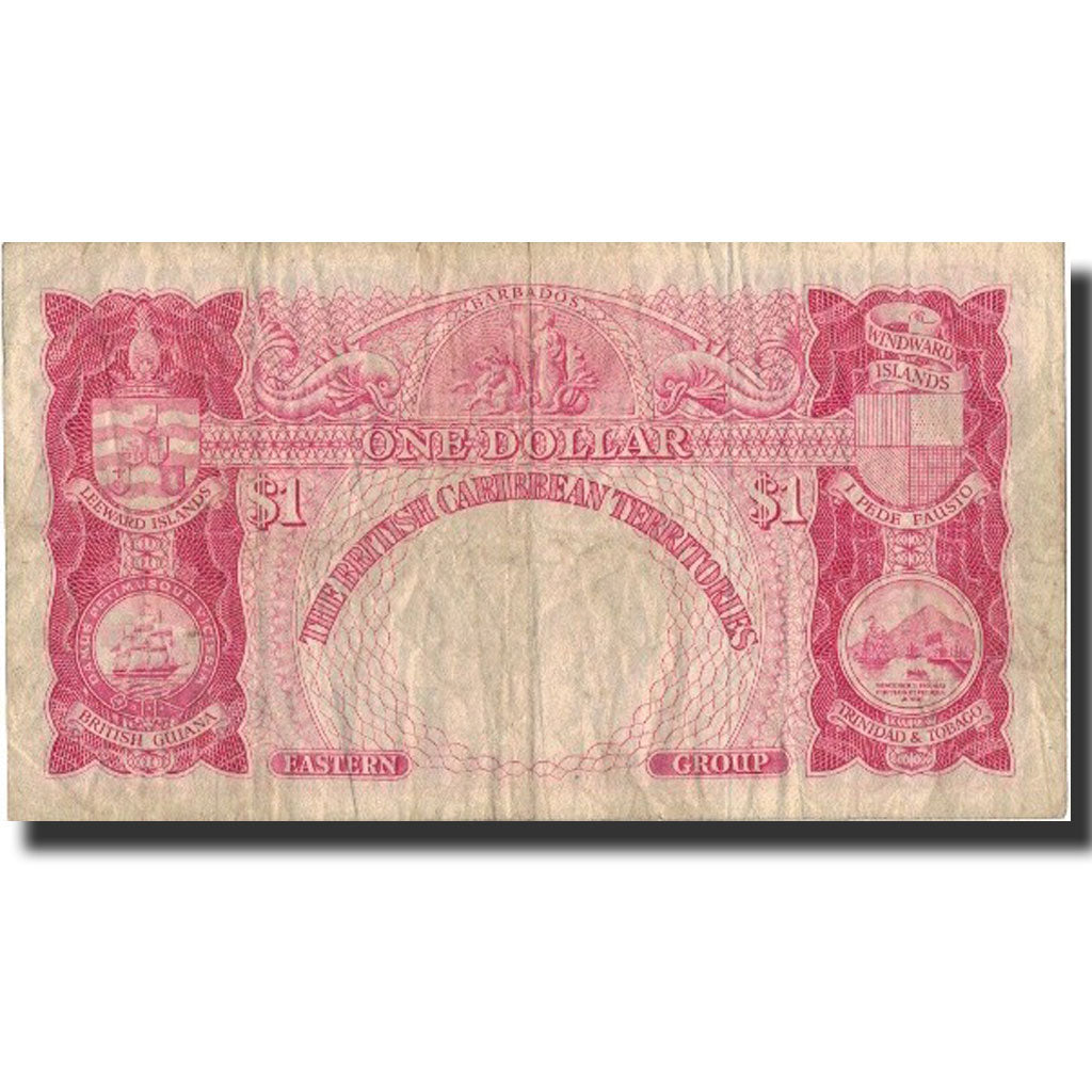 Banknote, British Caribbean Territories, 1 Dollar, 1961, 1961-01-02, KM:7c
