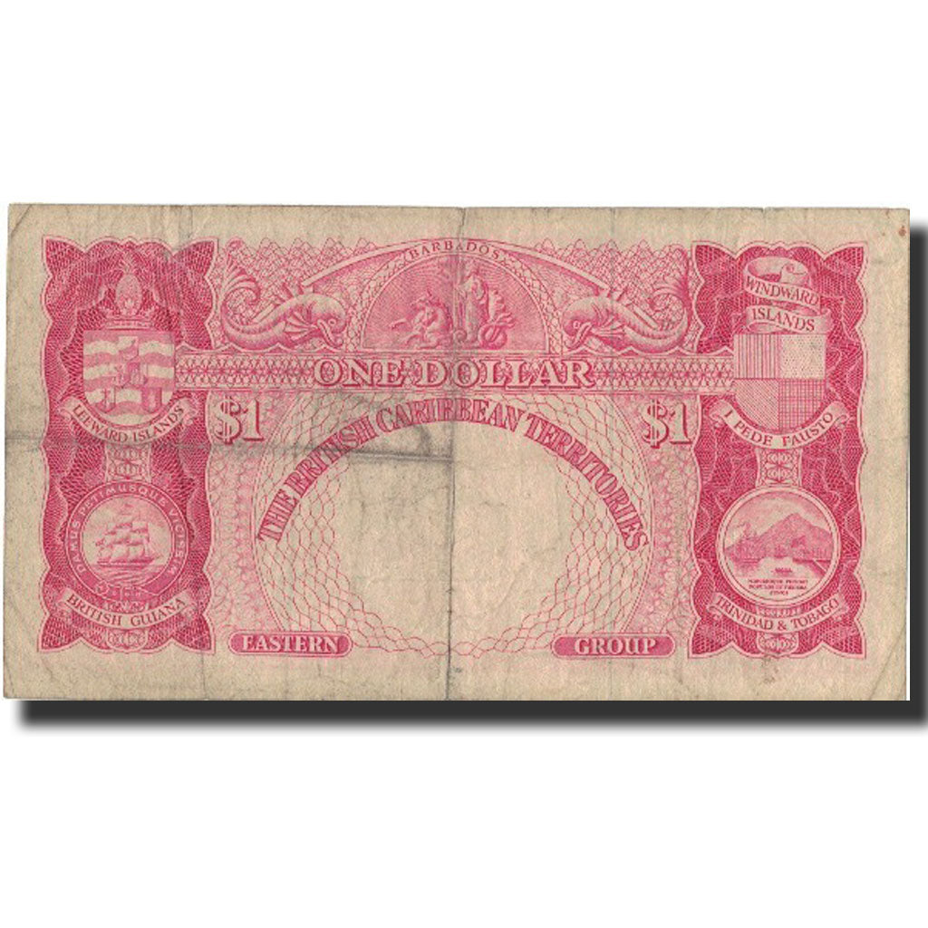 Geldschein, British Caribbean Territories, 1 Dollar, 1960, 1960-07-01, KM:7c, S