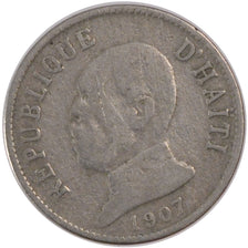 Coin, Haiti, 20 Centimes, 1907, VF(20-25), Copper-nickel, KM:55