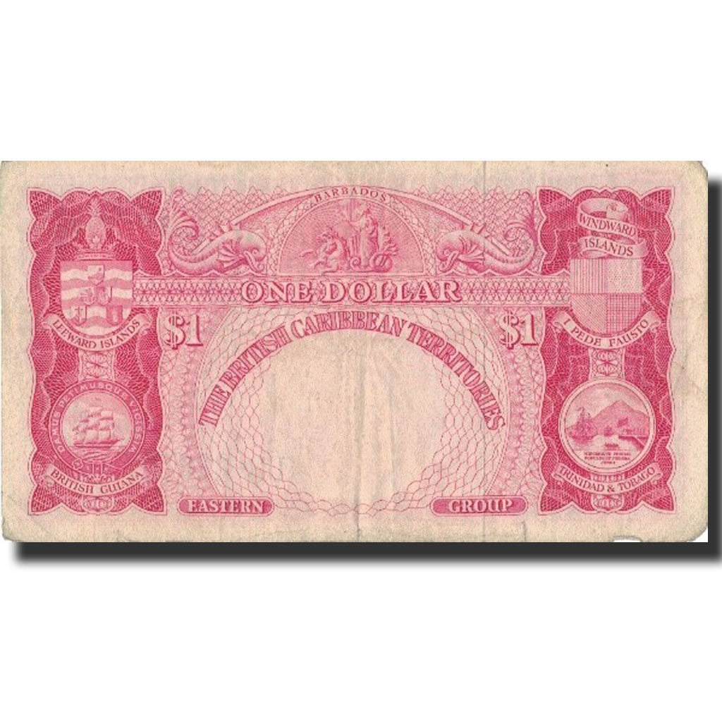 Banconote, Territori britannici d'oltremare, 1 Dollar, 1961, KM:7c, 1961-01-02