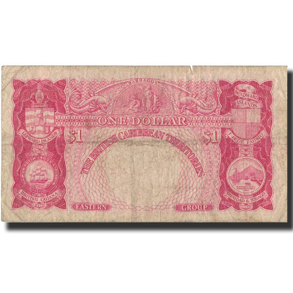 Banknote, British Caribbean Territories, 1 Dollar, 1961, 1961-01-02, KM:7c