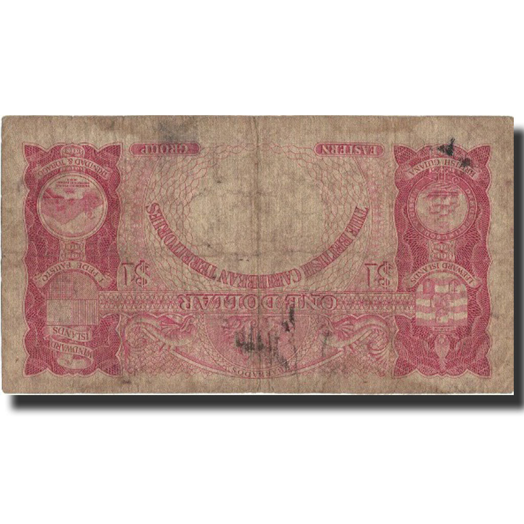 Billet, British Caribbean Territories, 1 Dollar, 1953, 1953-01-05, KM:7a, B+