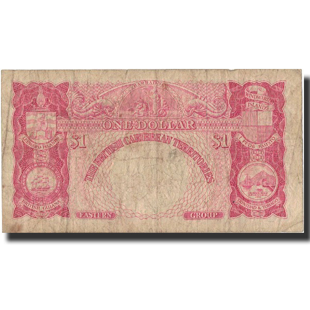 Banknote, British Caribbean Territories, 1 Dollar, 1958, 1958-01-02, KM:7c