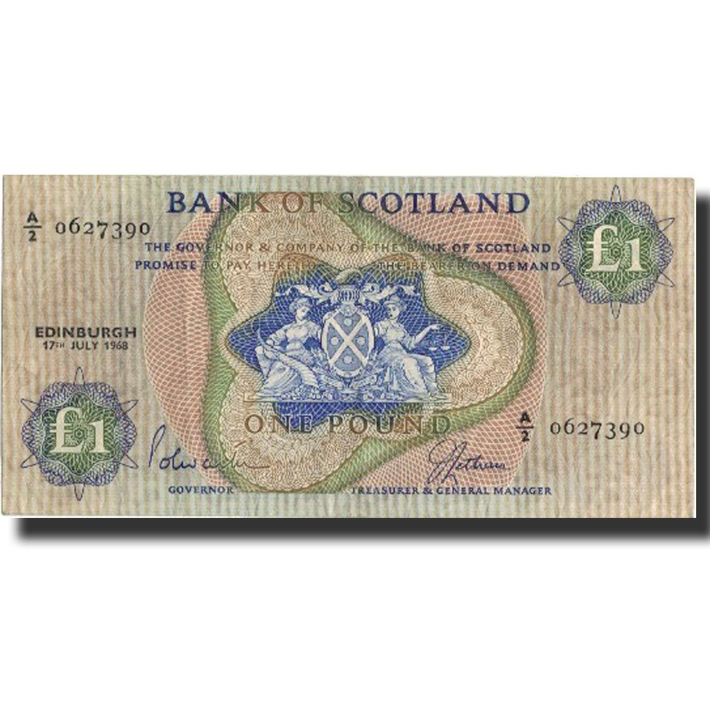 Banknote, Scotland, 1 Pound, 1968, 1967-07-17, KM:109a, AU(50-53)
