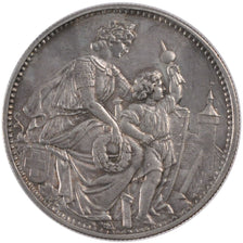 Switzerland, 5 Francs, 1865, KM #58, AU(50-53), Silver, 25.04