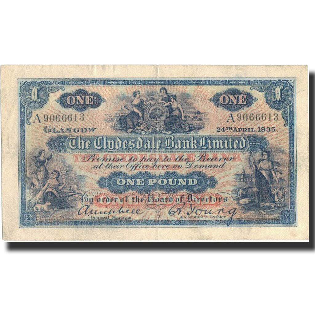 Banknote, Scotland, 1 Pound, 1935, 1935-04-24, KM:189b, EF(40-45)