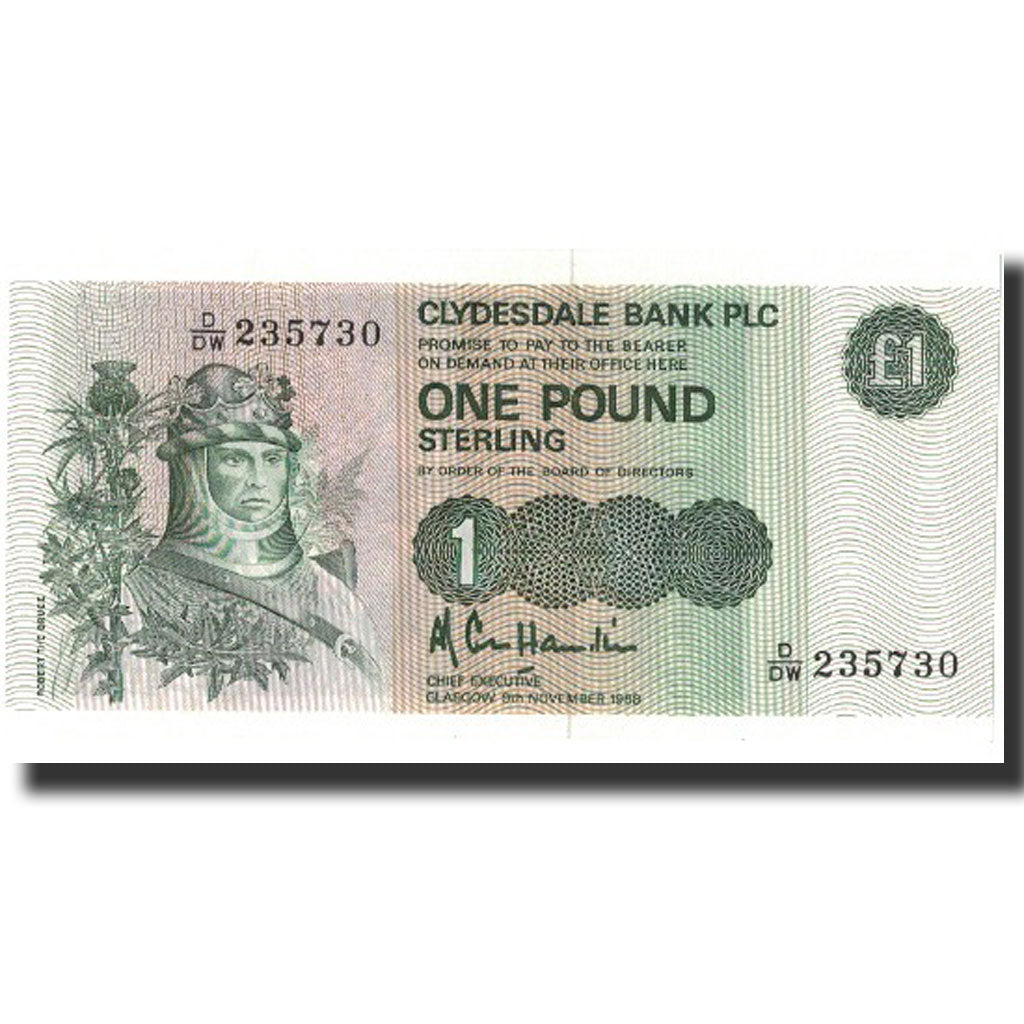 Banknote, Scotland, 1 Pound, 1988, 1988-11-09, KM:211d, UNC(65-70)