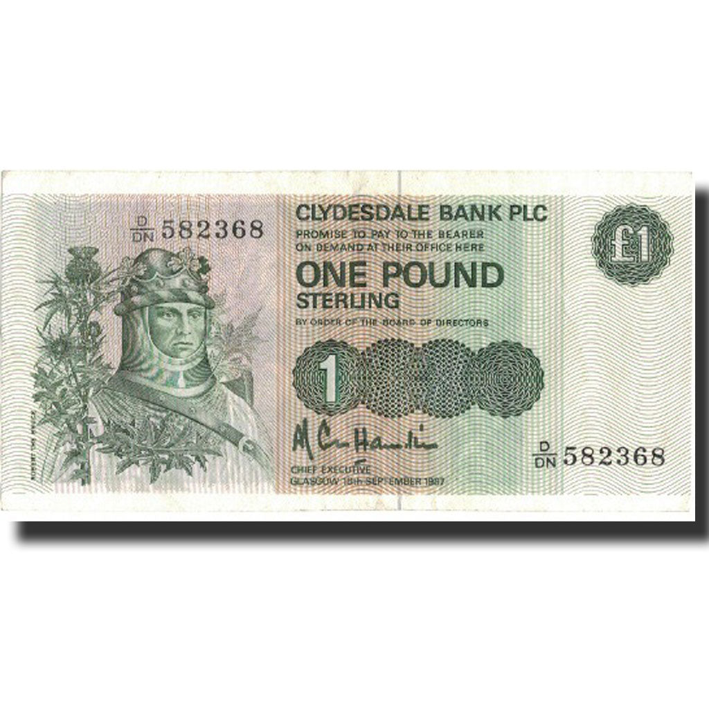 Banknote, Scotland, 1 Pound, 1987, 1987-09-18, KM:211d, AU(55-58)