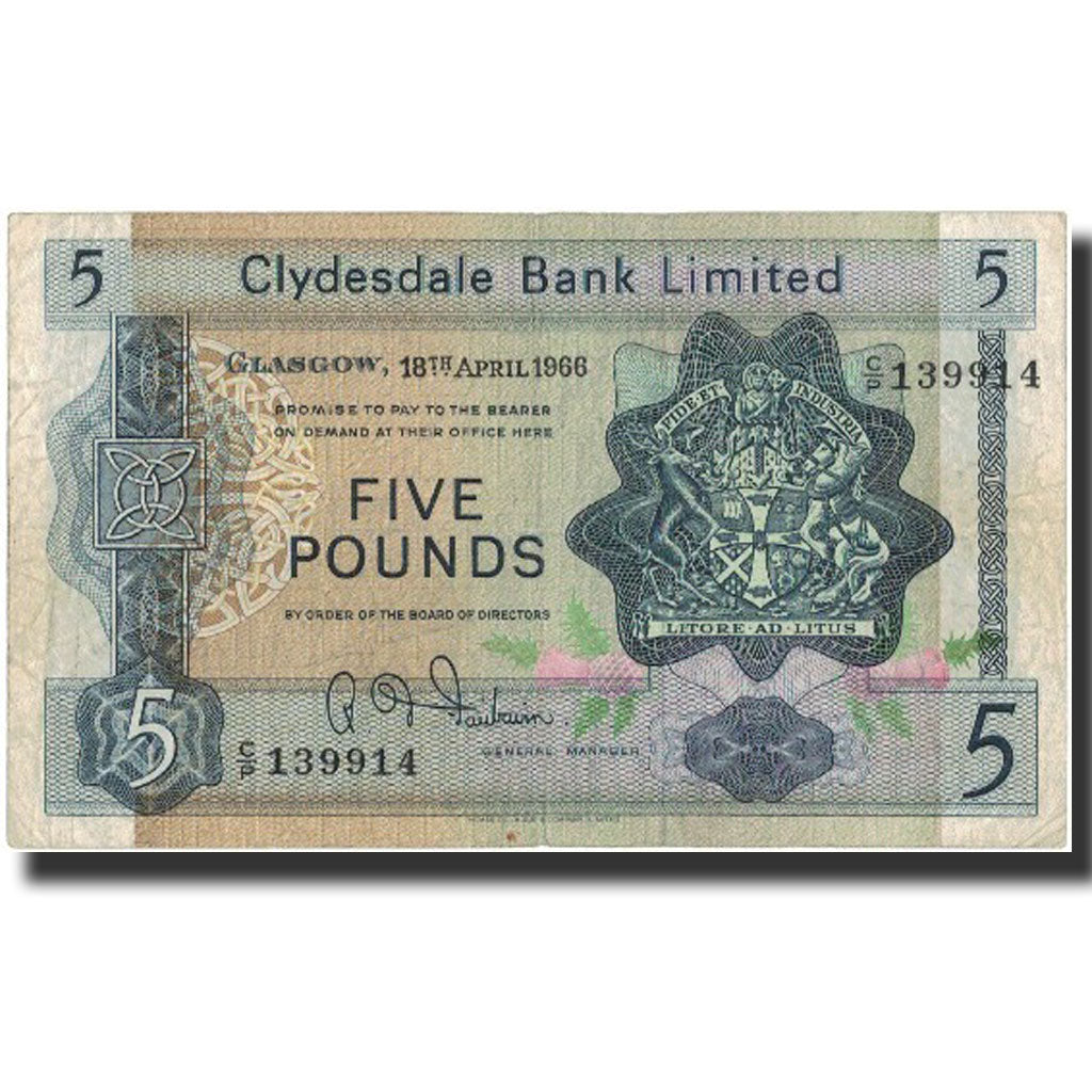 Banknote, Scotland, 5 Pounds, 1966, 1966-04-18, KM:198, UNC(64)