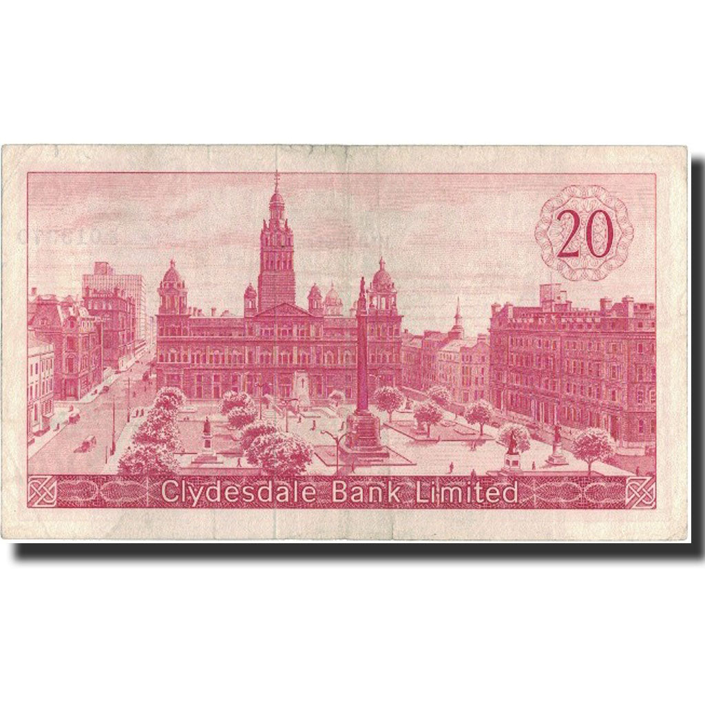 Geldschein, Scotland, 20 Pounds, 1967, 1967-12-01, KM:200, S+