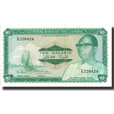 Banconote, Gambia, 10 Dalasis, undated (1972-86), KM:6c, SPL+