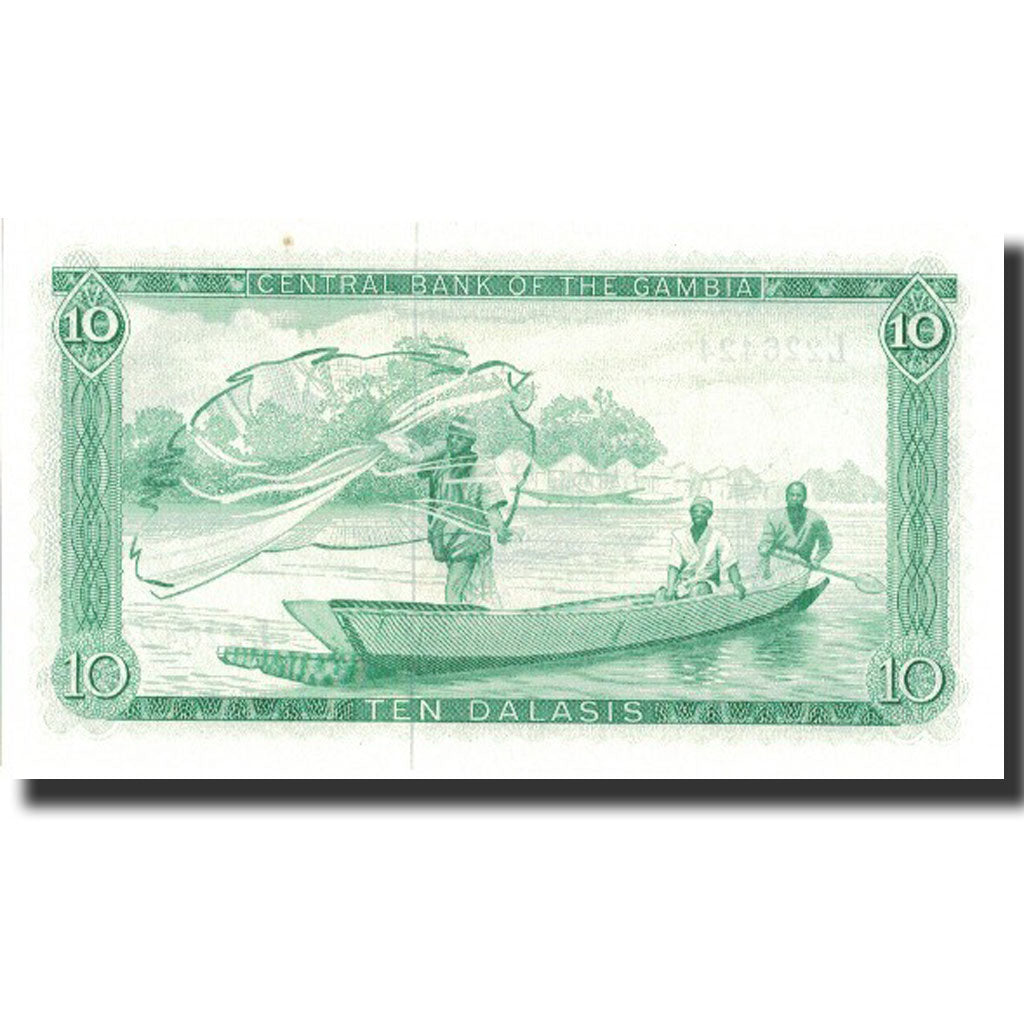 Banknote, The Gambia, 10 Dalasis, undated (1972-86), KM:6c, UNC(64)