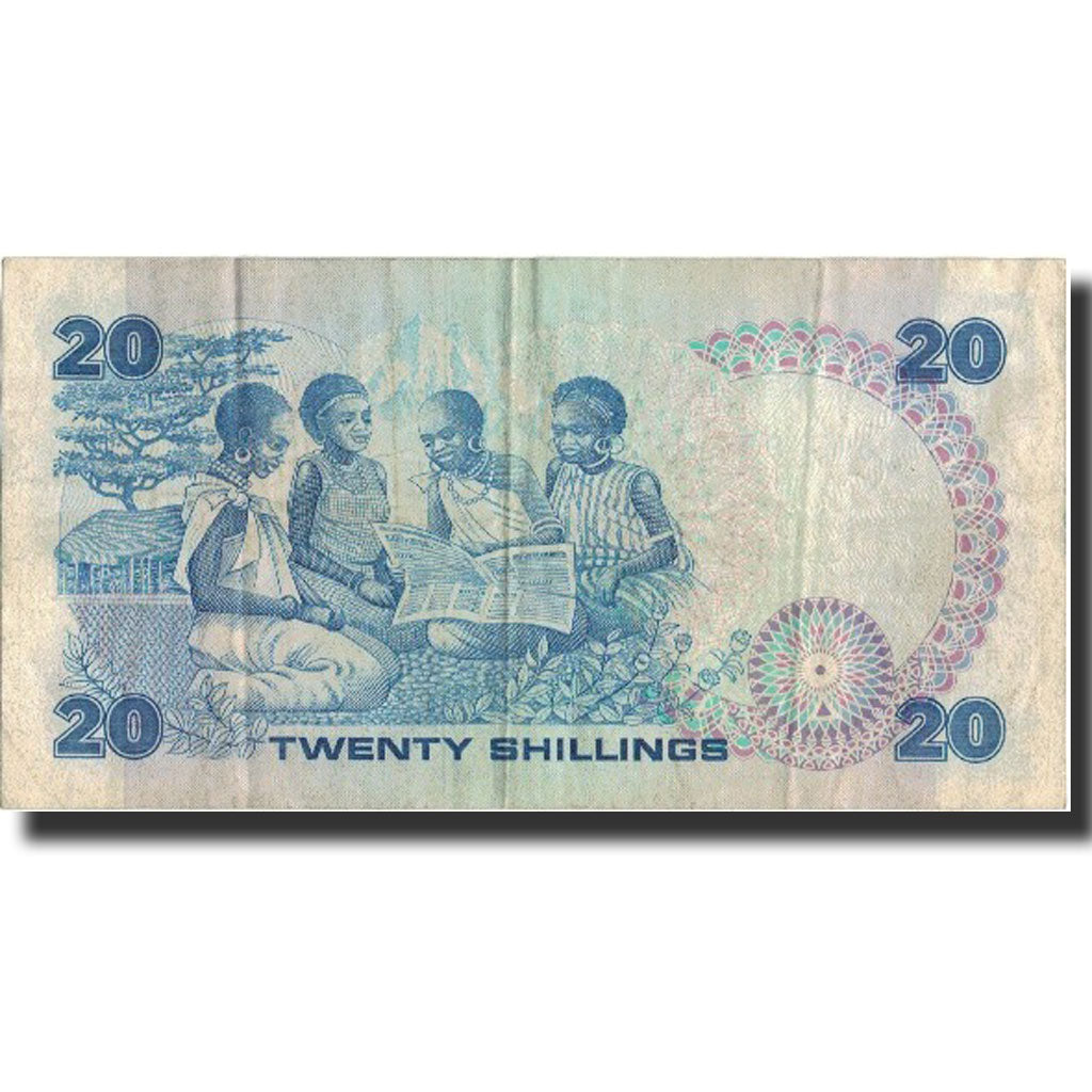 Billet, Kenya, 20 Shillings, 1986, 1986-09-14, KM:21e, TB+