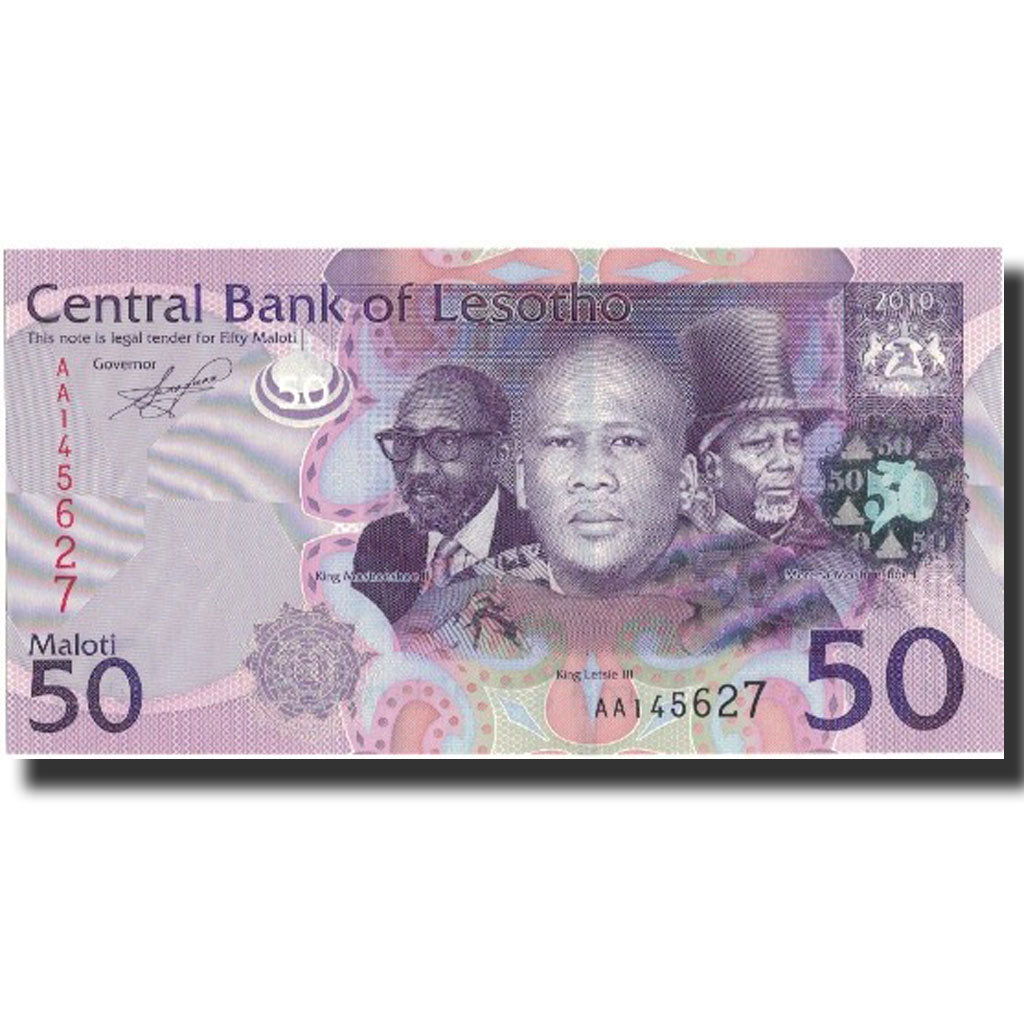 Banknote, Lesotho, 50 Maloti, 2010, 2010, KM:23, UNC(65-70)