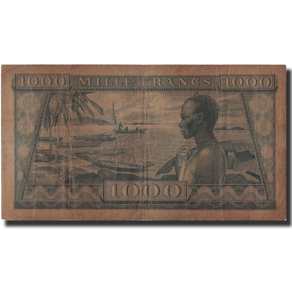 Banknote, Guinea, 1000 Francs, 1958, 1958-10-02, KM:9, EF(40-45)