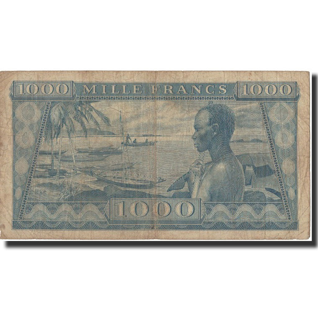 Banknote, Guinea, 1000 Francs, 1958, 1958-10-02, KM:9, VF(20-25)