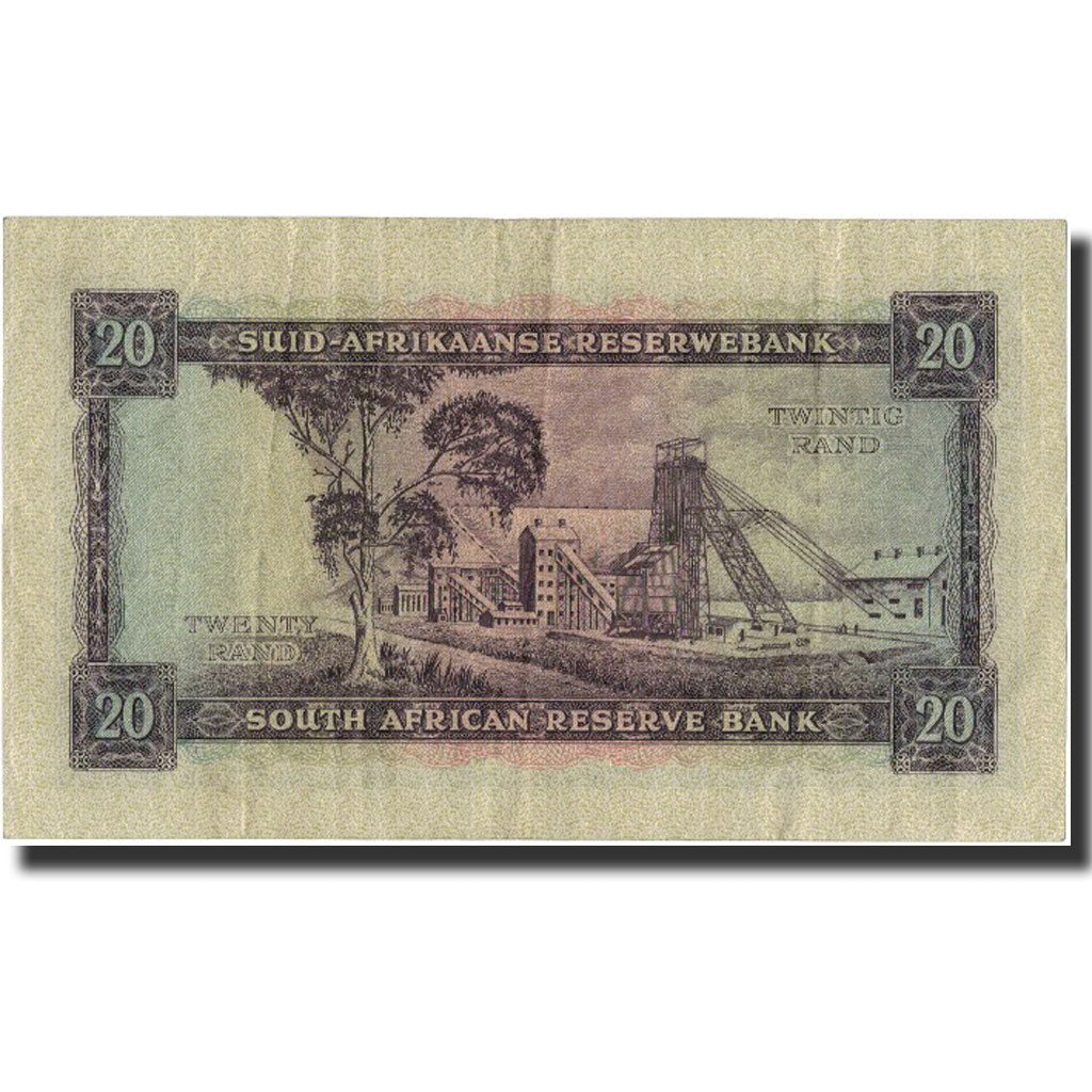 Banknote, South Africa, 20 Rand, Undated (1962-65), KM:108a, AU(50-53)