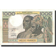 Billet, West African States, 1000 Francs, KM:103Am, SUP