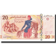Banconote, Tunisia, 20 Dinars, 2011, KM:93, 2011-03-20, FDS