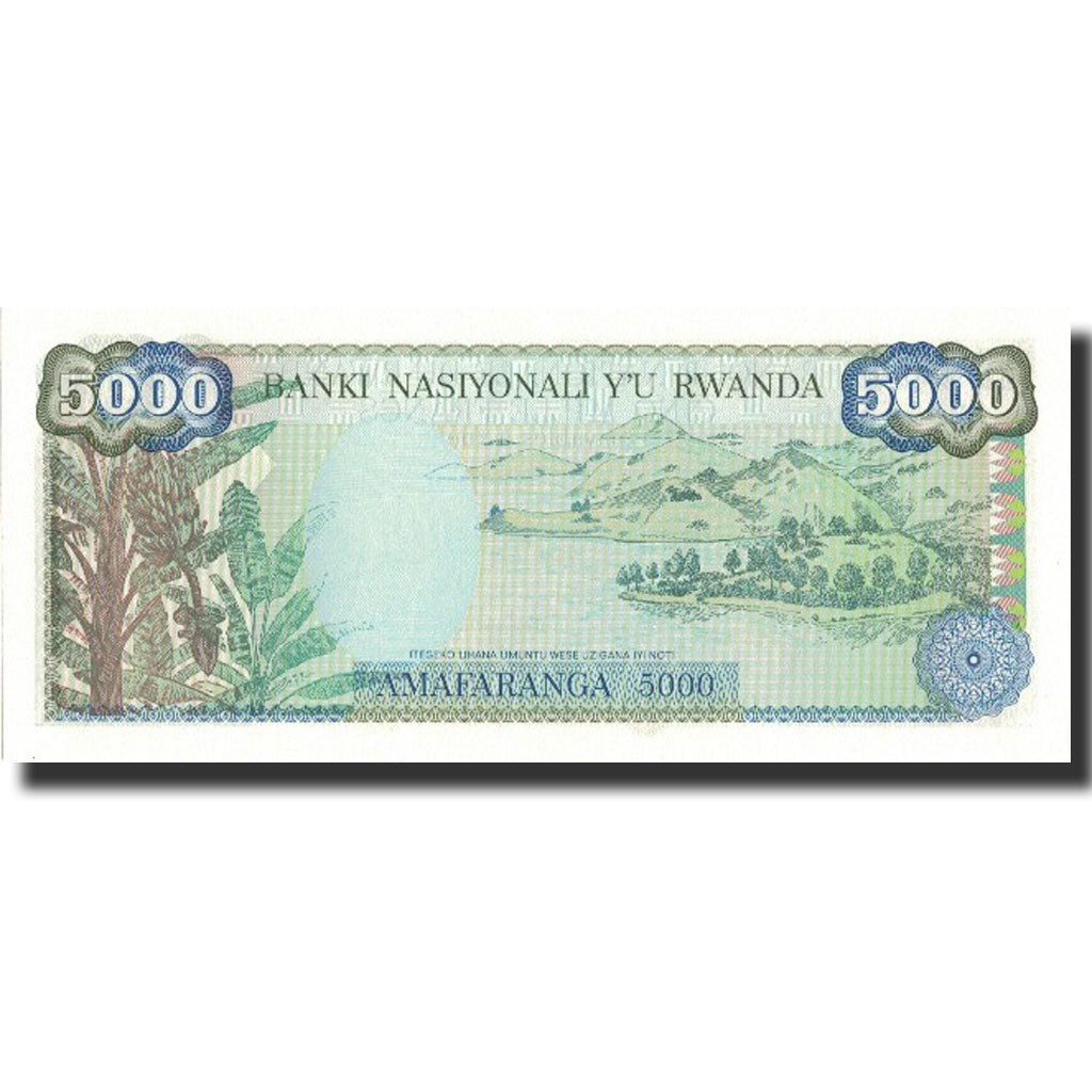 Banknote, Rwanda, 5000 Francs, 1988, 1988-01-01, KM:22, UNC(65-70)