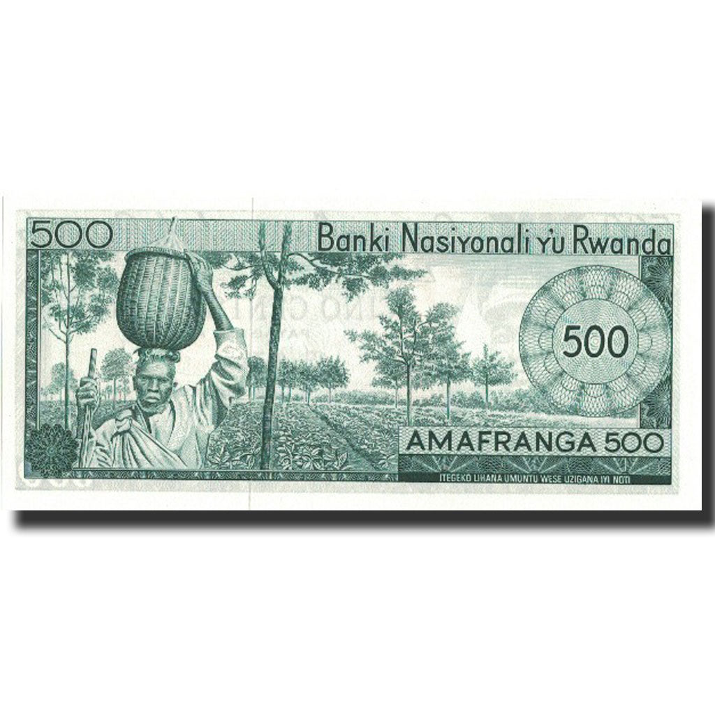 Banknote, Rwanda, 500 Francs, 1974, 1974-04-19, KM:11a, UNC(65-70)