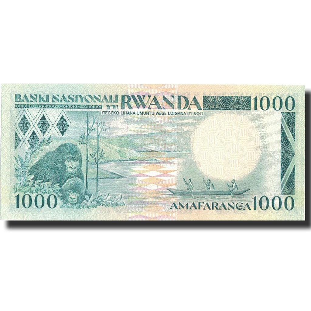 Banknote, Rwanda, 1000 Francs, 1988, 1988-01-01, KM:21a, UNC(65-70)