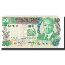 Banknot, Kenia, 10 Shillings, 1987, 1987-07-01, KM:20f, UNC(64)