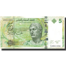 Banconote, Tunisia, 5 Dinars, 2013, 2013-03-20, FDS