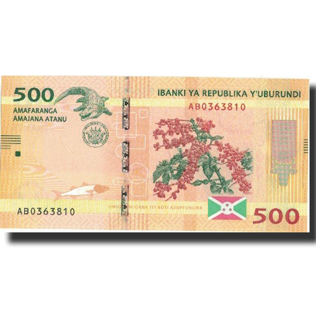 Banknote, Burundi, 500 Francs, 2015, 2015.01.15, UNC(65-70)