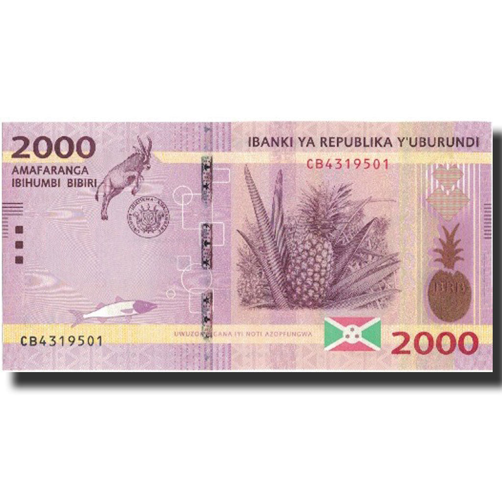 Banknote, Burundi, 2000 Francs, 2015, 2015.01.15, UNC(65-70)
