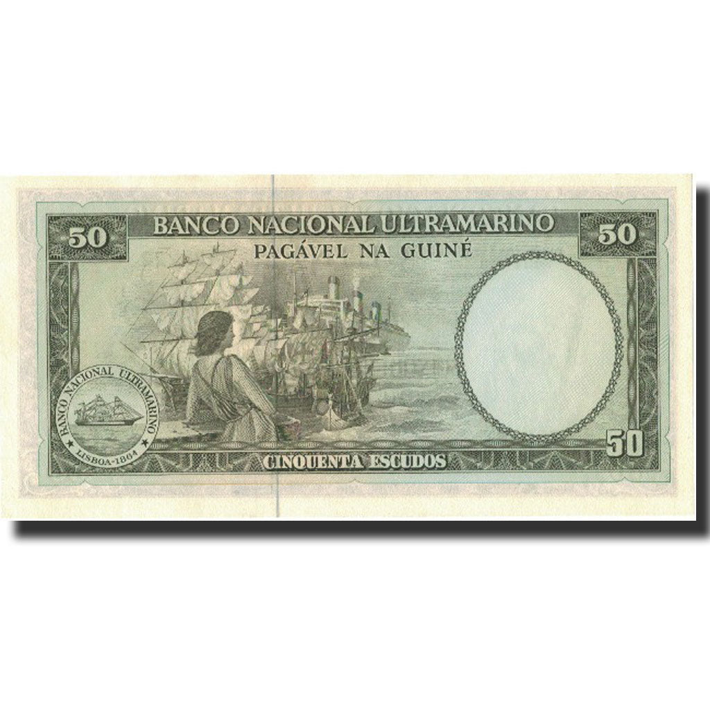 Banconote, Guinea portoghese, 50 Escudos, 1971, KM:44a, 1971-12-17, FDS