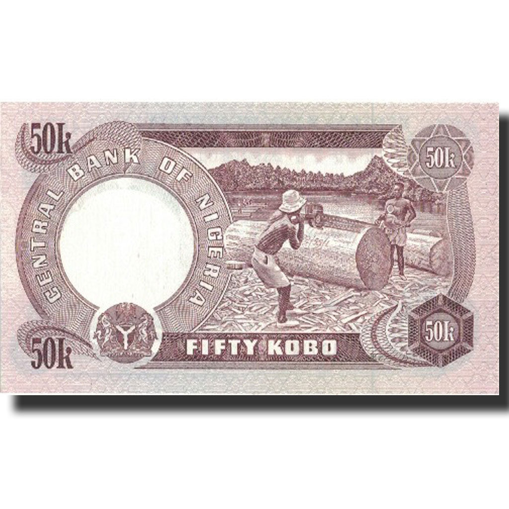 Banknote, Nigeria, 50 Kobo, 1973-1978, Undated (1973-1978), KM:14f, UNC(65-70)