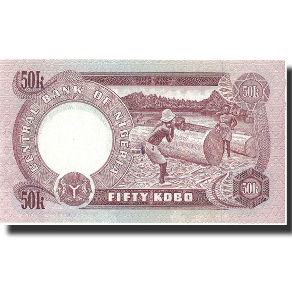 Banknote, Nigeria, 50 Kobo, 1973-1976, 1973-1976, KM:14f, UNC(65-70)