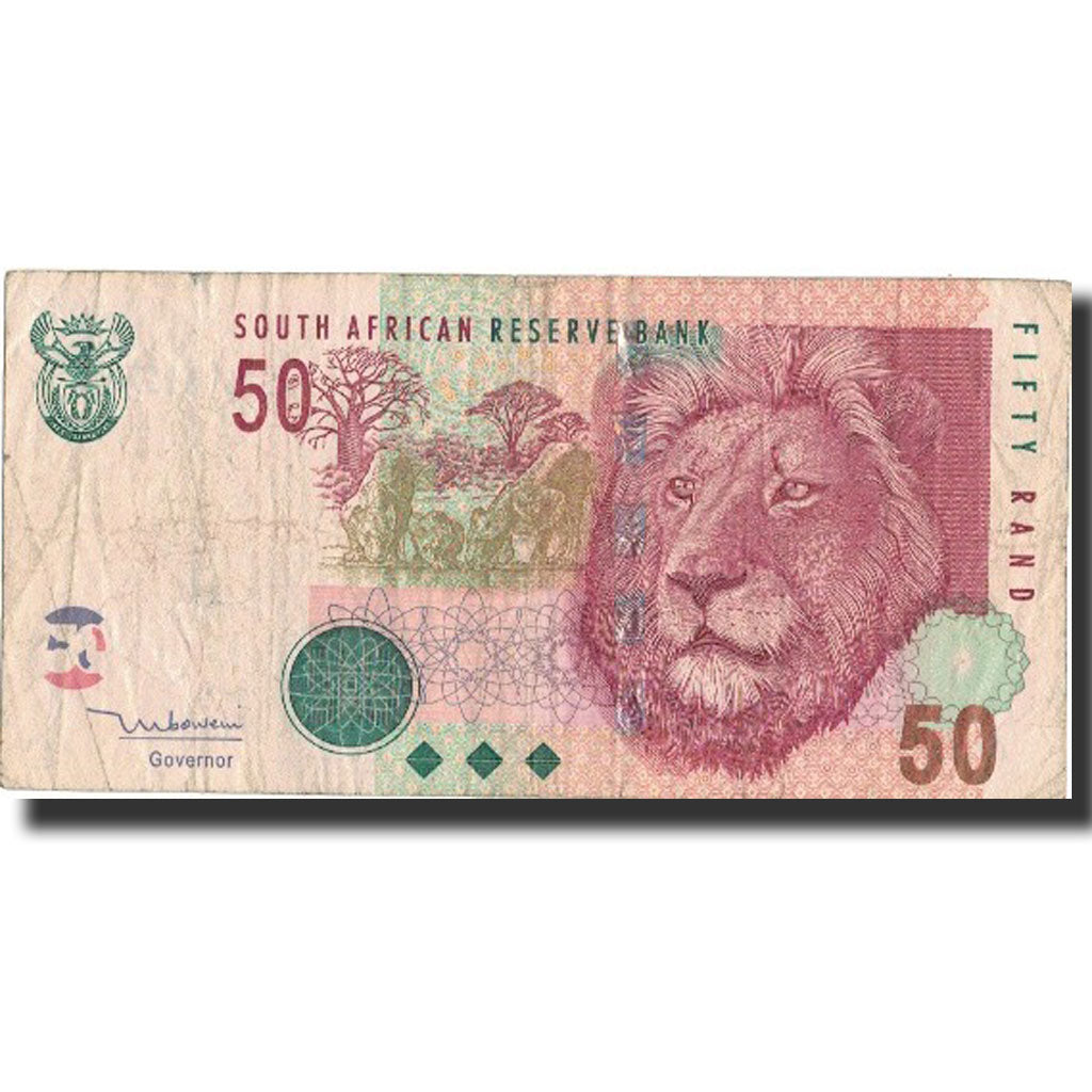 Banknote, South Africa, 50 Rand, 1999, 1999, KM:125c, VF(20-25)