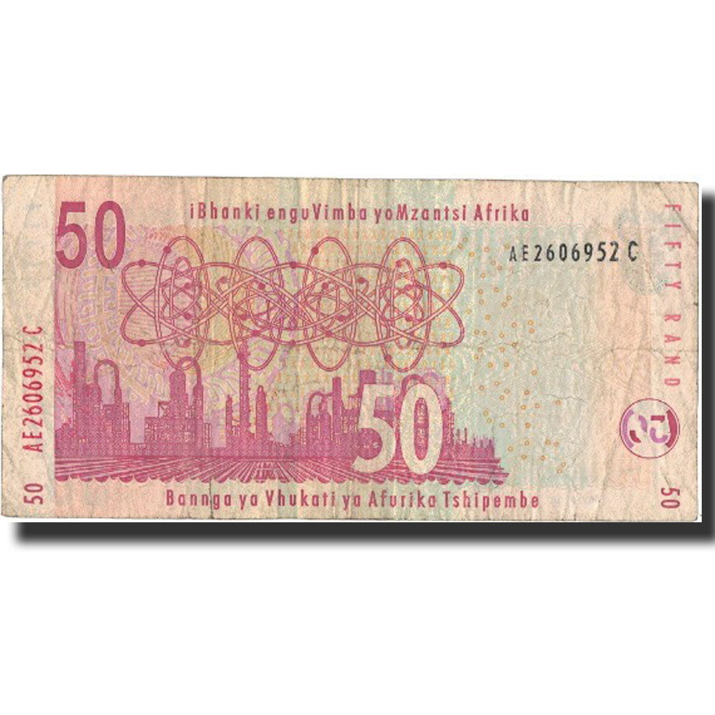 Banknote, South Africa, 50 Rand, 1999, 1999, KM:125c, VF(20-25)