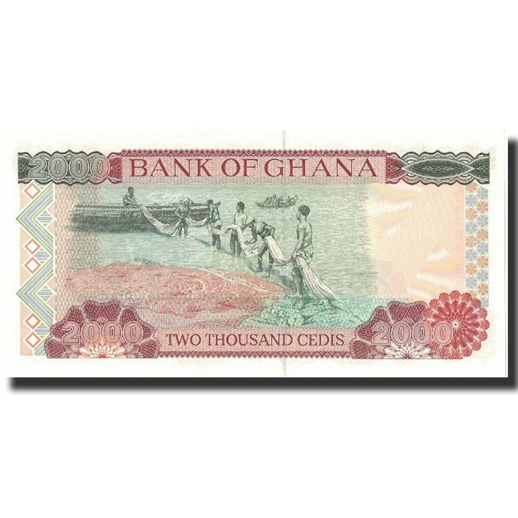 Banknote, Ghana, 2000 Cedis, 1995, 1995-01-06, KM:30b, UNC(64)