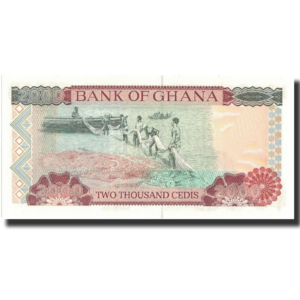 Banknot, Ghana, 2000 Cedis, 1995, 1995-01-06, KM:30b, UNC(65-70)