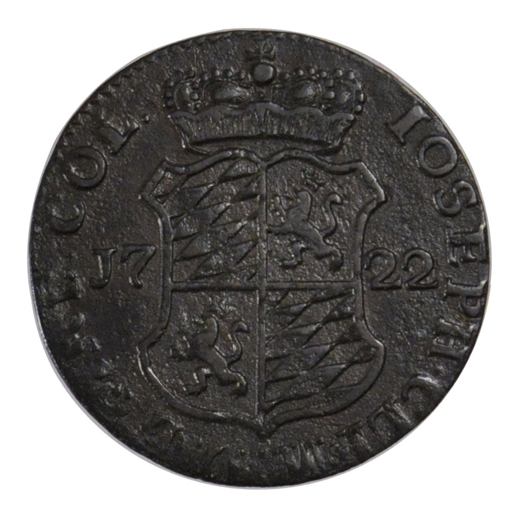 LIEGE, Liard, 1722, Liege, KM #126, AU(50-53), Copper, 2.62