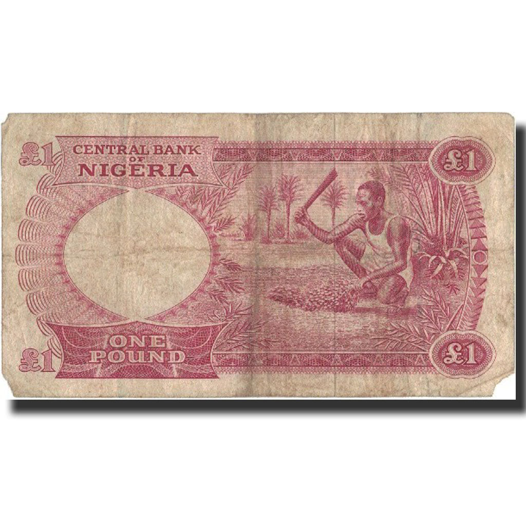 Banknote, Nigeria, 1 Pound, Undated (1967), KM:8, F(12-15)