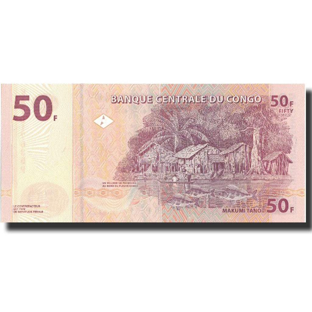 Banknote, Congo Democratic Republic, 50 Francs, 2007, 2007-07-31, KM:97a