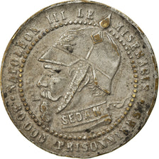 Coin, France, Napoléon III, Vampire Français, Sedan, 5 Centimes, 1870