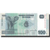 Geldschein, Congo Democratic Republic, 100 Francs, 2007, 2007-07-31, KM:98a