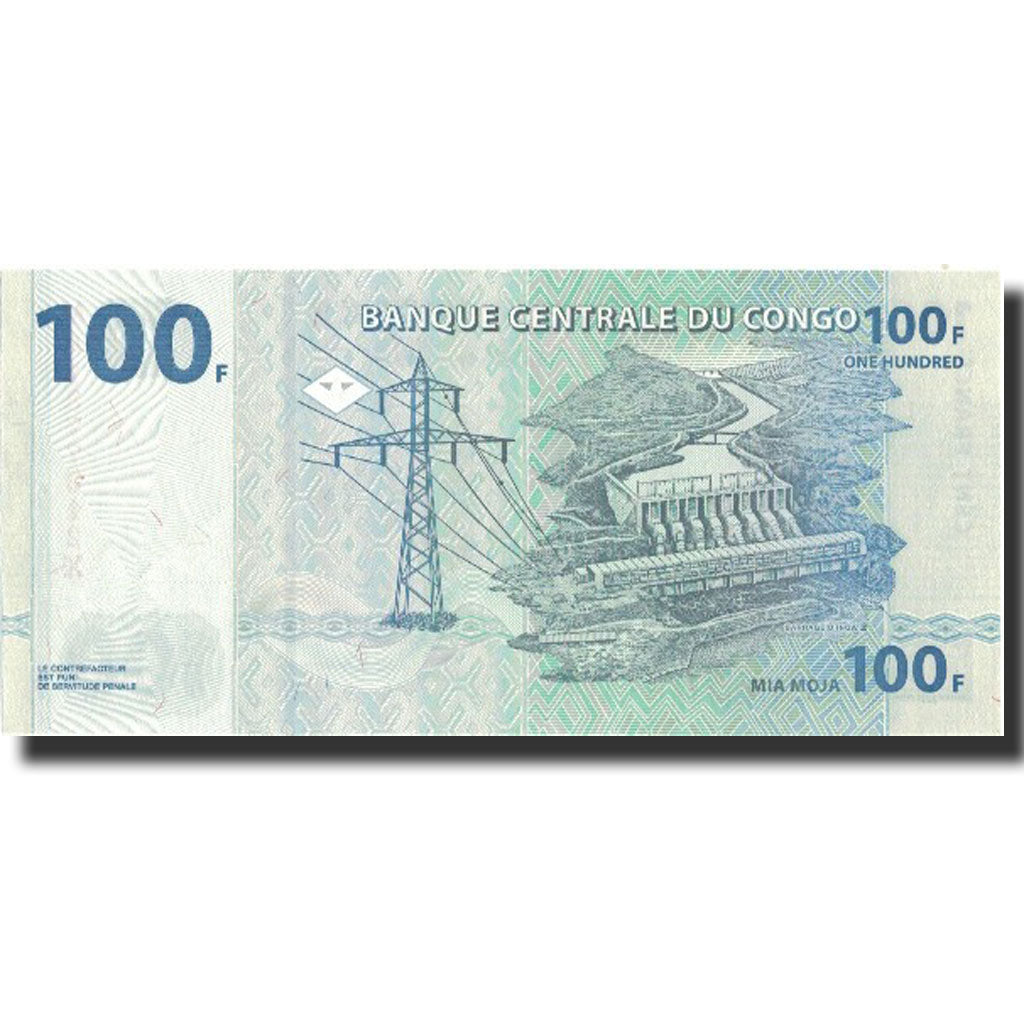 Geldschein, Congo Democratic Republic, 100 Francs, 2007, 2007-07-31, KM:98a, UNZ