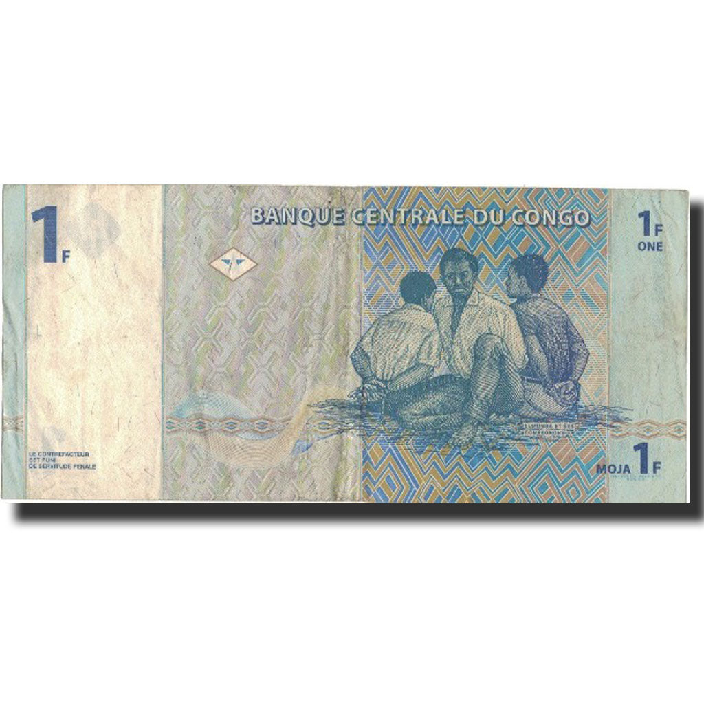 Banknote, Congo Democratic Republic, 1 Franc, 1997, 1997-11-01, KM:85a